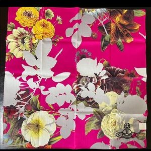 Vivienne Westwood flower print handkerchief scarf